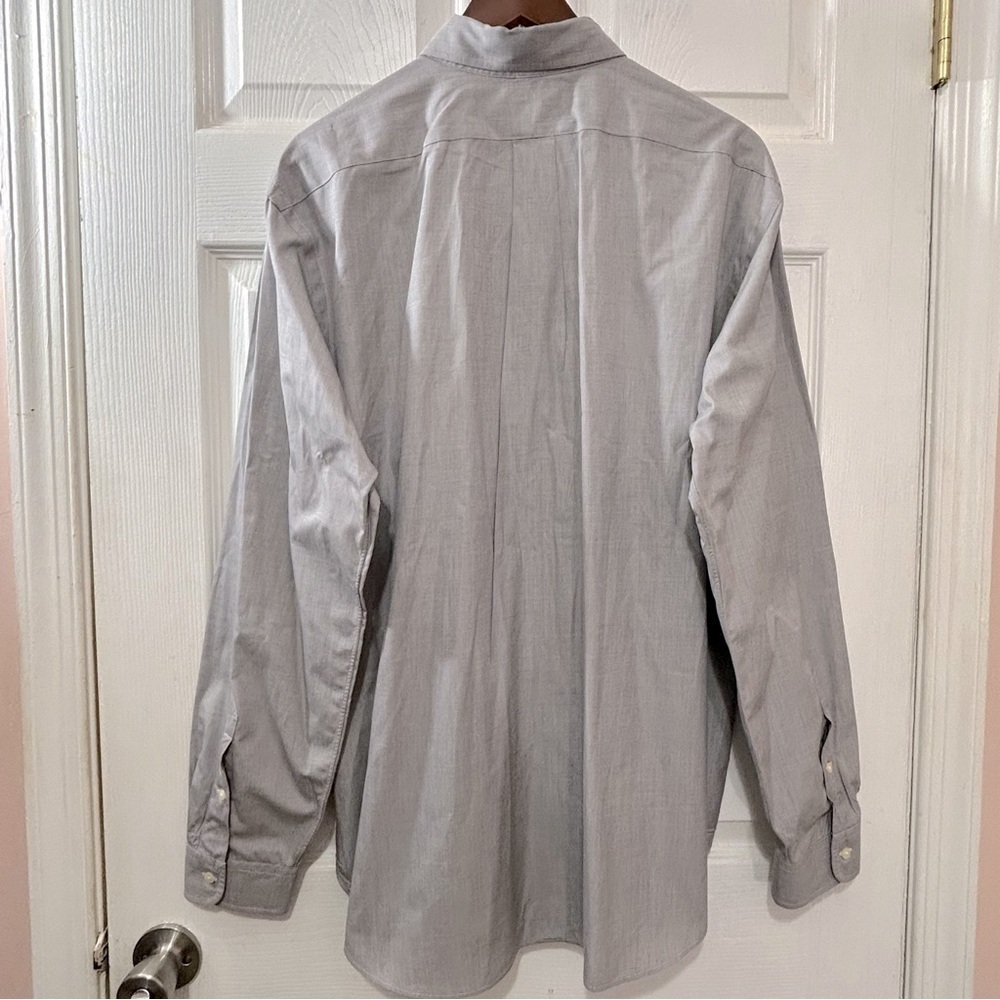 POLO Ralph Lauren Button Down Shirt Men's Classic Fit Gray Purple Size XL - Picture 7 of 7